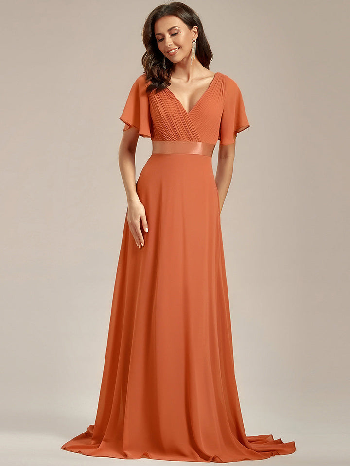 ELEONORE™ – High-Waist Chiffon Bridesmaid Dress