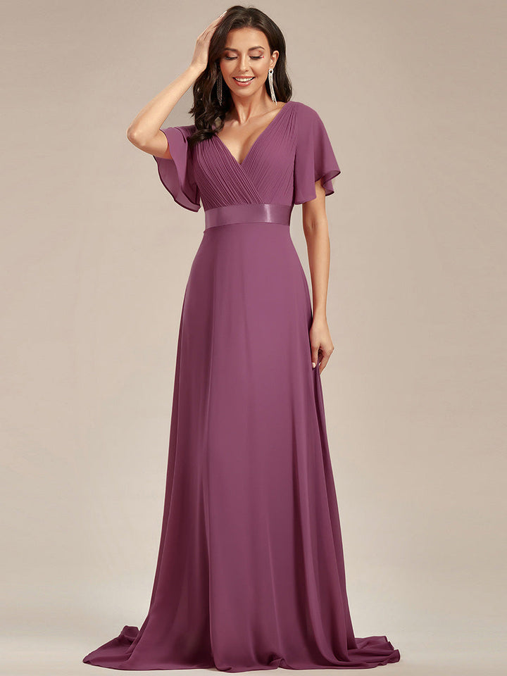 ELEONORE™ – High-Waist Chiffon Bridesmaid Dress
