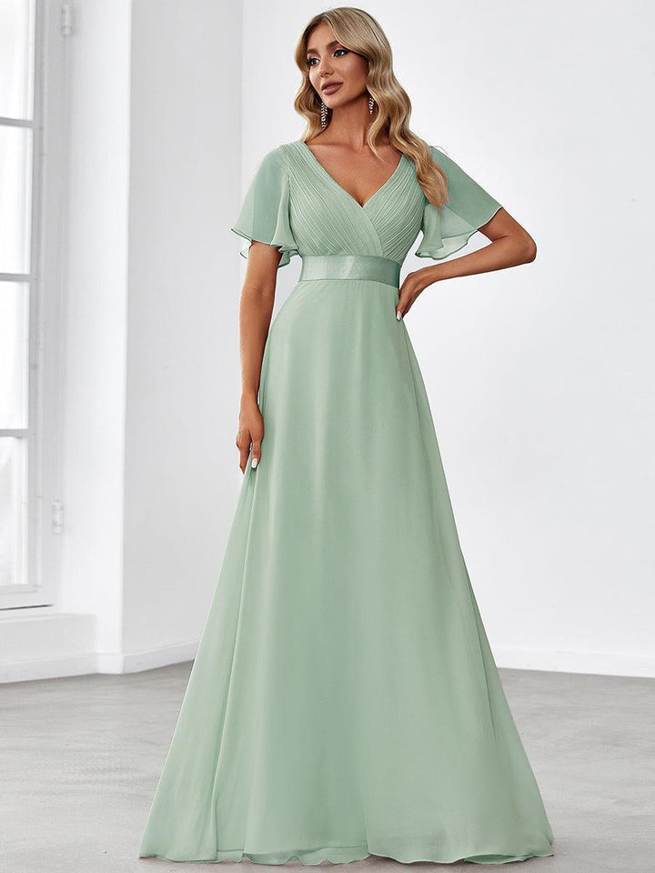ELEONORE™ – High-Waist Chiffon Bridesmaid Dress