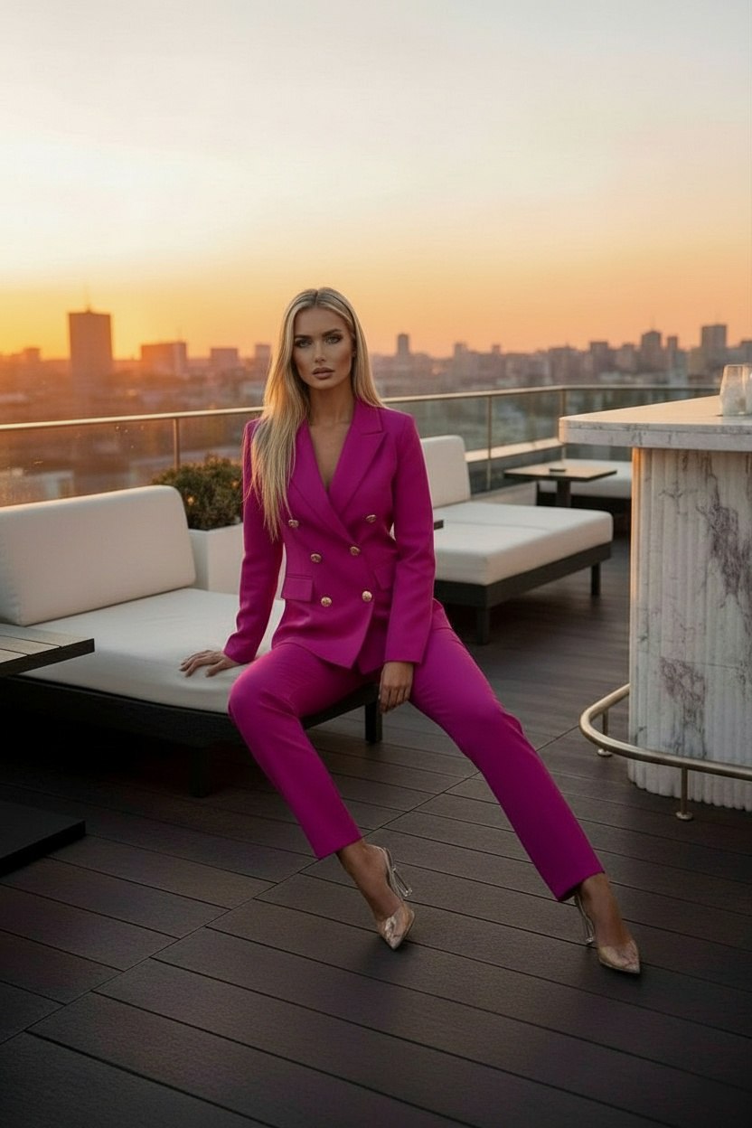 Charmé™ | Luxury Double-Breasted Tailored Suit Set