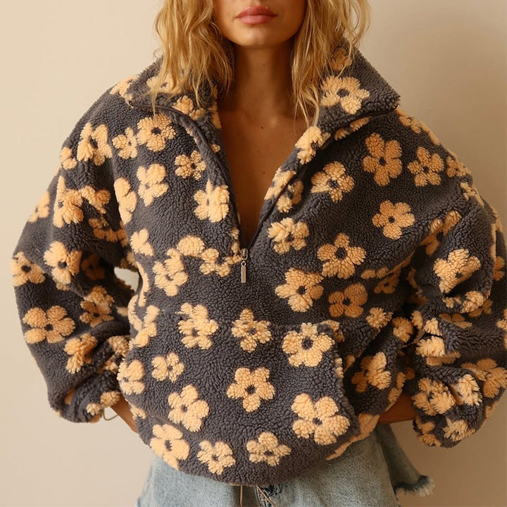 Daisy™ | Floral Sherpa Fleece Jacket