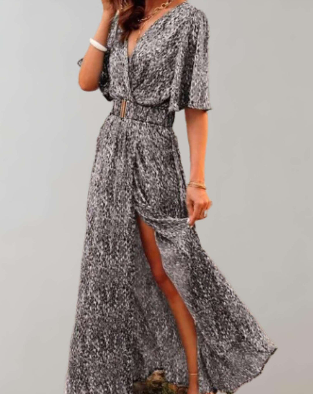 Julia | Women's Printed Wrap Maxi Dress