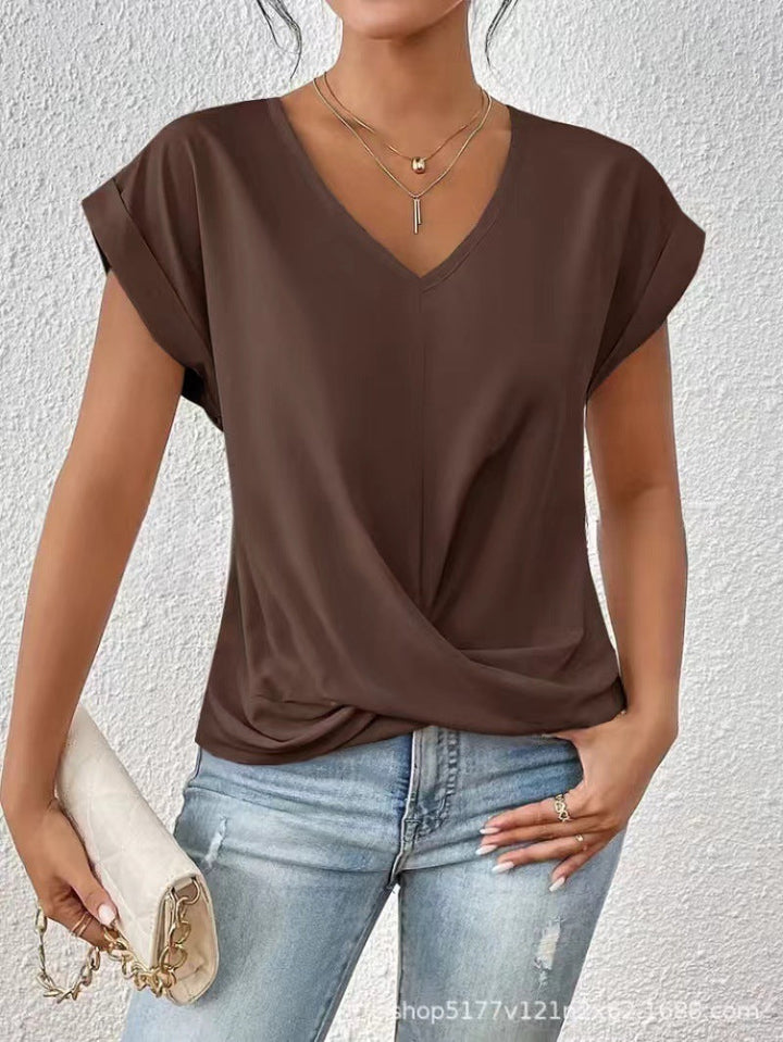Isabella | Elegant V-Neck T-Shirt for Women