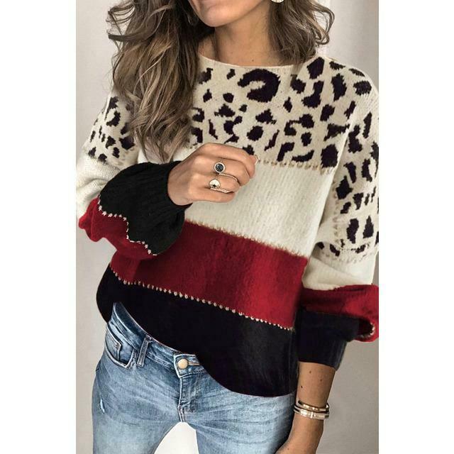 Halima™ | Leopard Print Sweater Comfort and Elegance