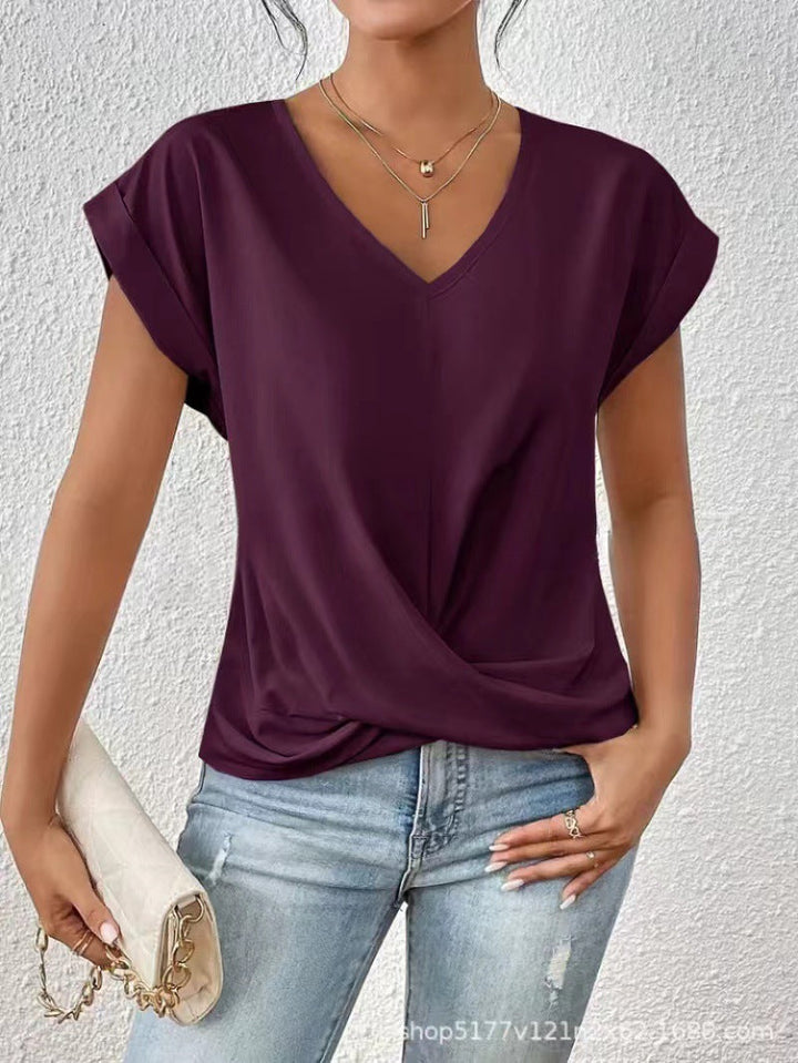 Isabella | Elegant V-Neck T-Shirt for Women
