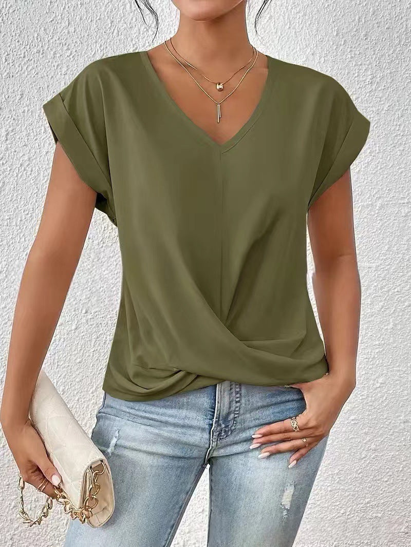Isabella | Elegant V-Neck T-Shirt for Women