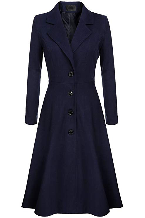 Adelina™ | Tailored Fit-and-Flare Midi Coat