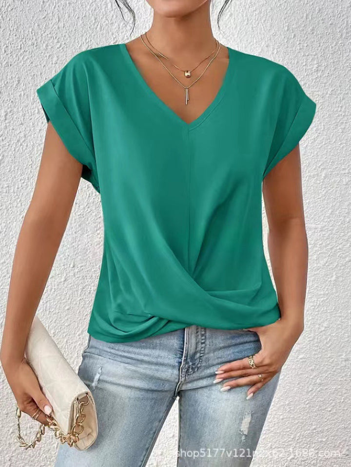 Isabella | Elegant V-Neck T-Shirt for Women