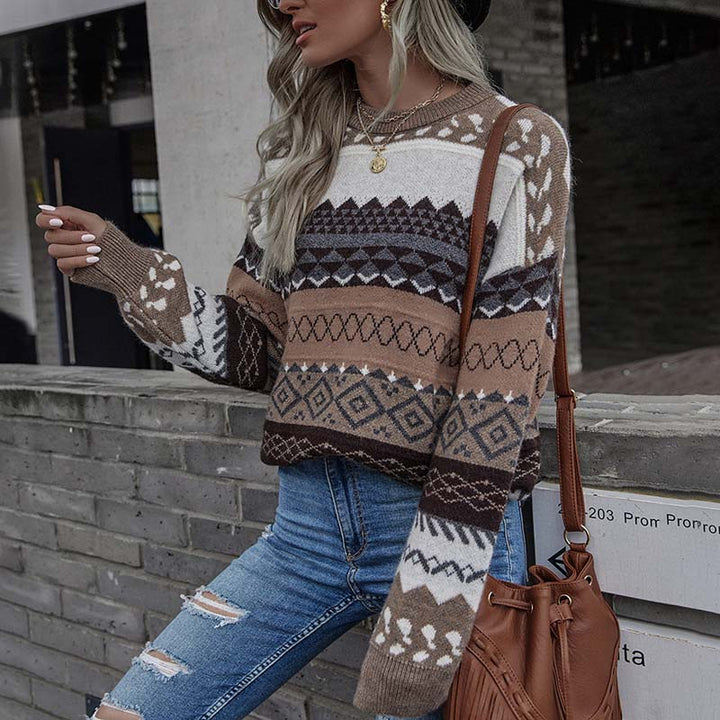 Emanuela™ | Elegant Vintage Geometric Sweater