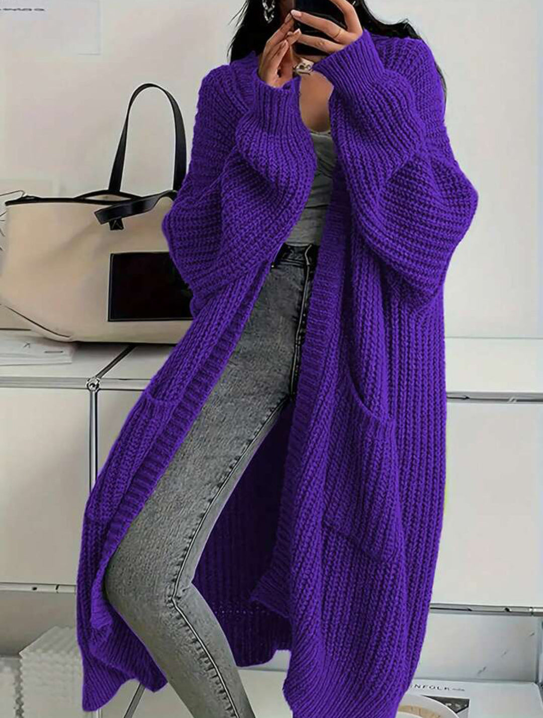 Marlene™ | Elegant Over-the-Knee Cardigan