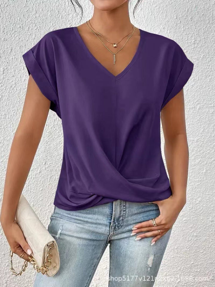Isabella | Elegant V-Neck T-Shirt for Women