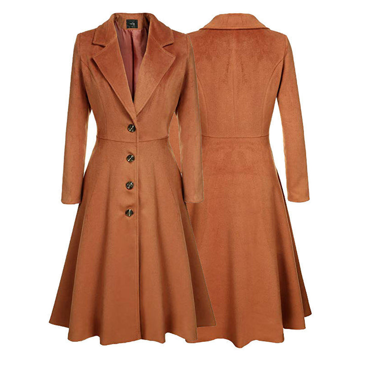 Adelina™ | Tailored Fit-and-Flare Midi Coat
