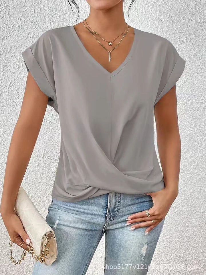 Isabella | Elegant V-Neck T-Shirt for Women