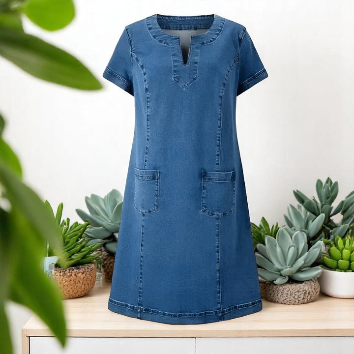 JULIA™ – Timeless Denim Comfort Dress, Everyday style with effortless comfort