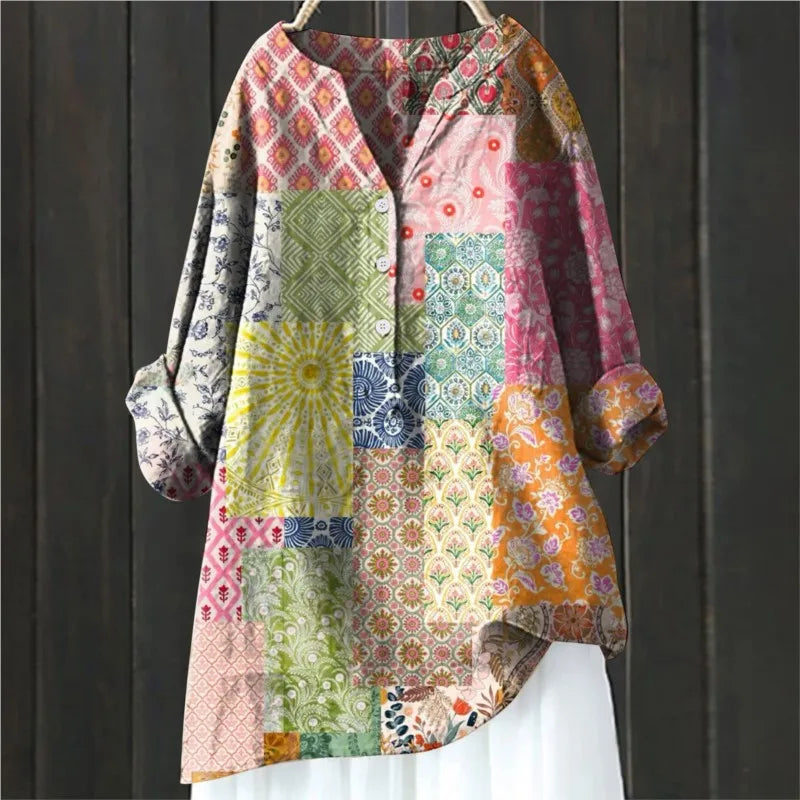 Lisa | Vintage Floral Blouse