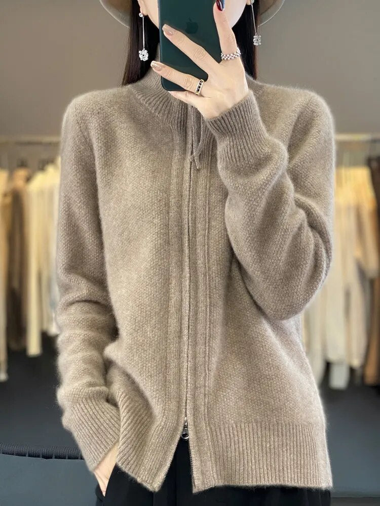 Lola™ | Elegant Zip Cardigan
