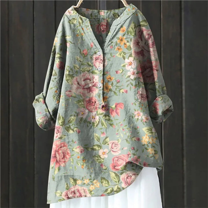 Lisa | Vintage Floral Blouse