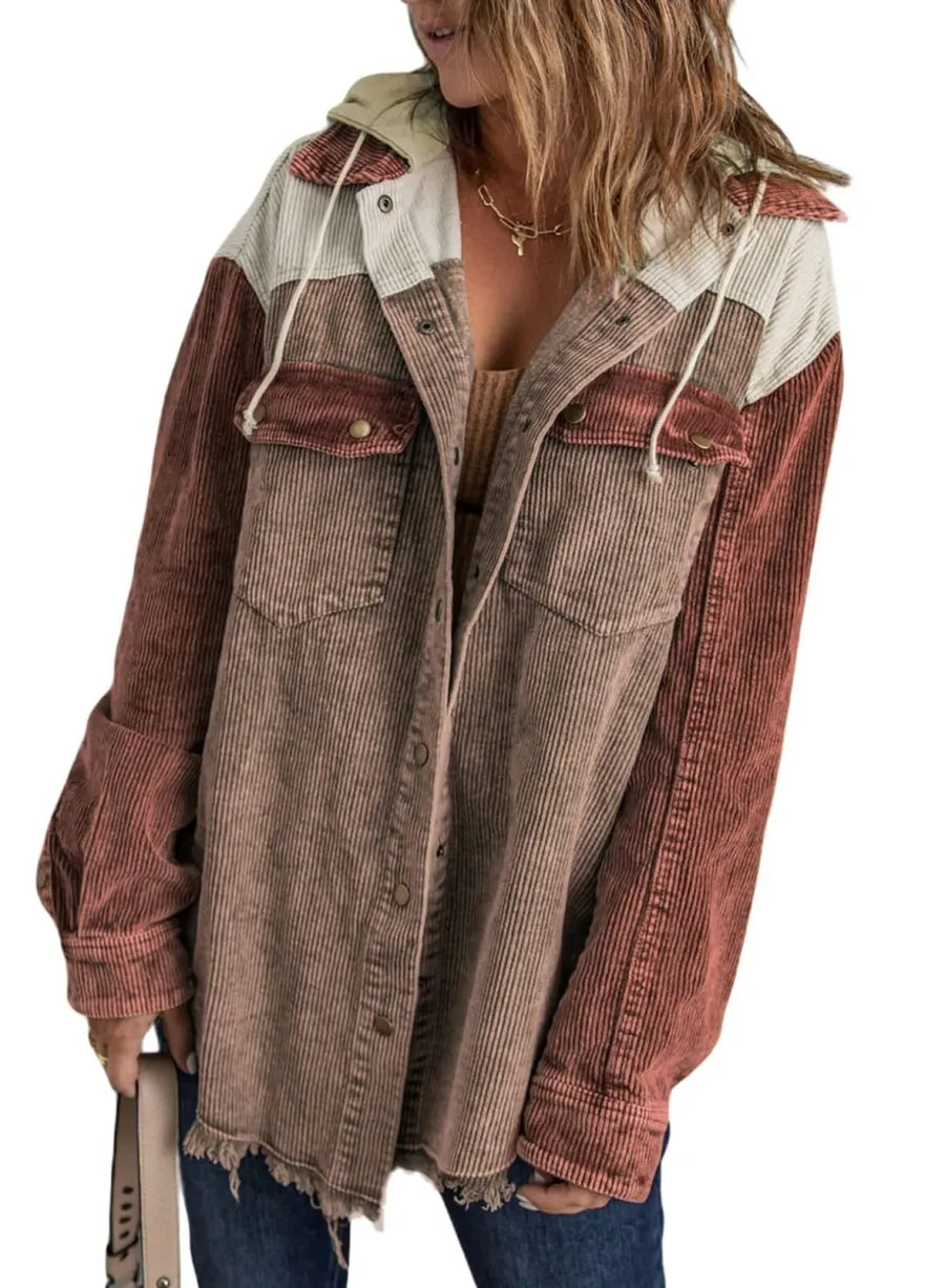 Pomi™ | Tri-Color Corduroy Jacket