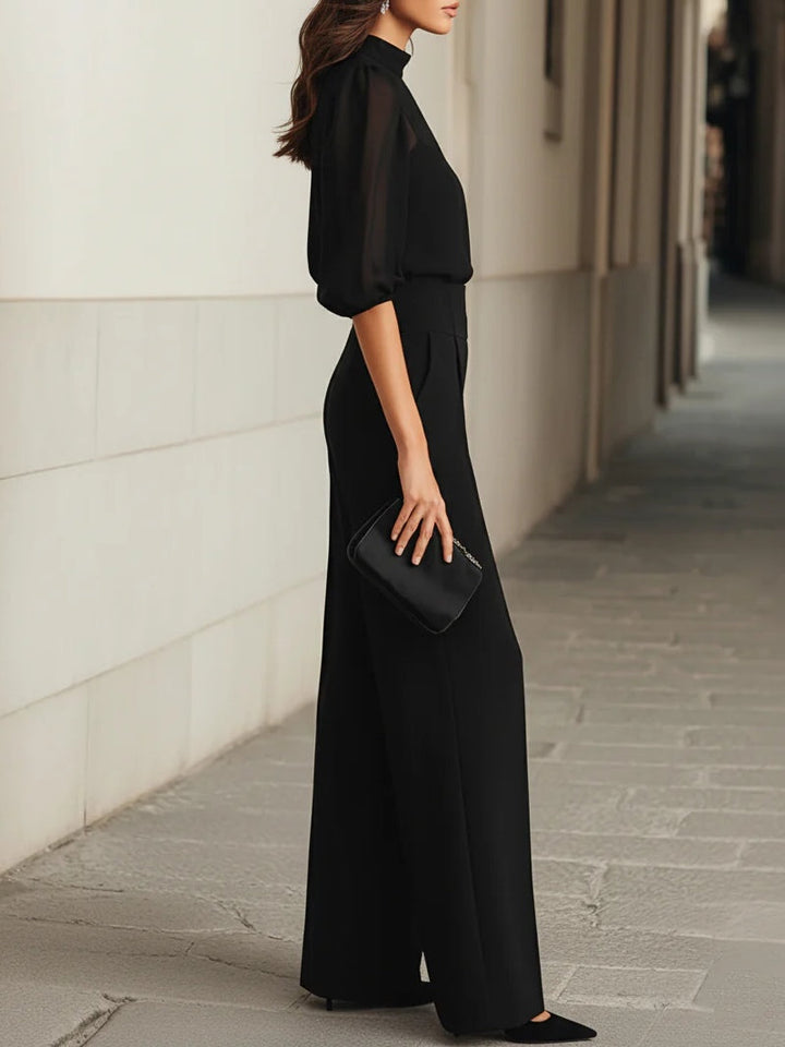 SERENZA™ – Three-Piece Chiffon Wide-Leg Set