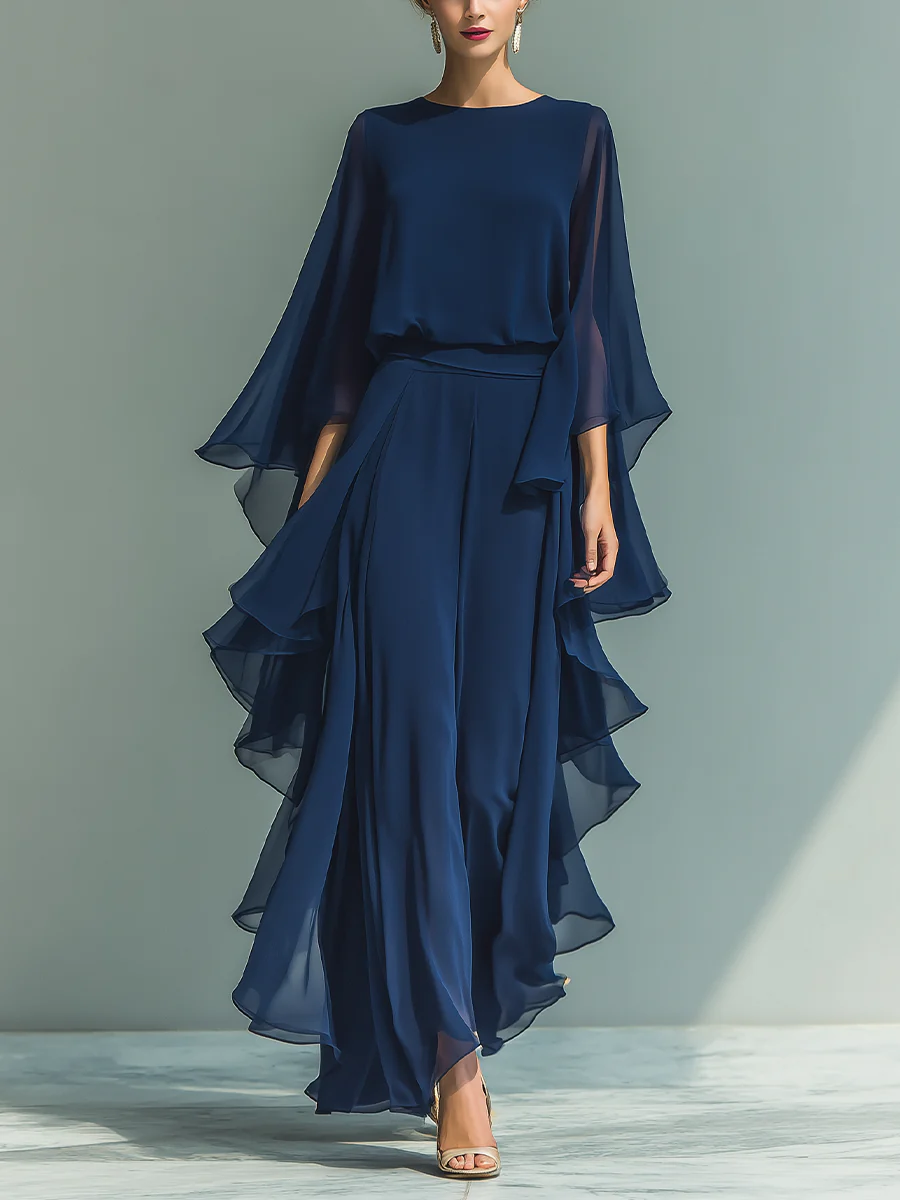 AURORA™ – Flowing Chiffon Two-Piece Set