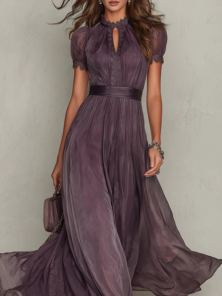 LUNARA™ – Vintage Hollow-Out Maxi Dress