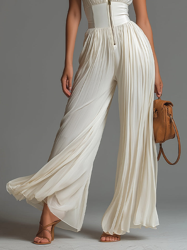SHOPIA – Essential White Jumpsuit