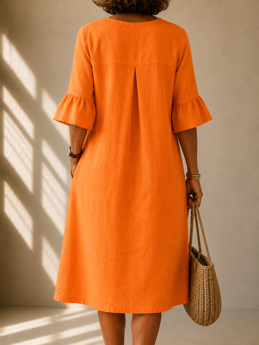 Mathilde | V-Neck Button Dress