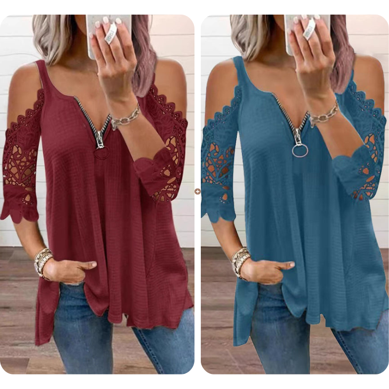 Elodie  Off-Shoulder Lace Top