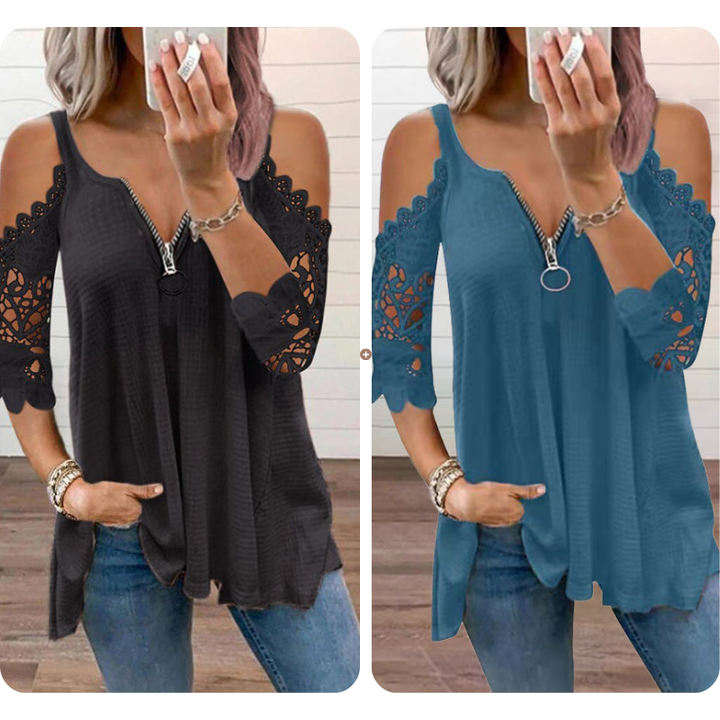 Elodie  Off-Shoulder Lace Top