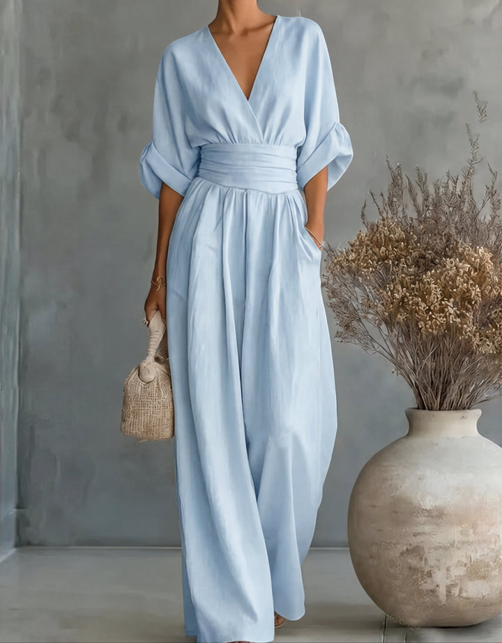 Élise – Elegant Wide-Leg Jumpsuit