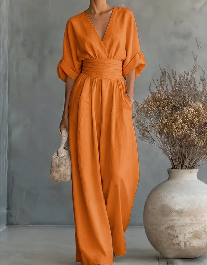 Élise – Elegant Wide-Leg Jumpsuit