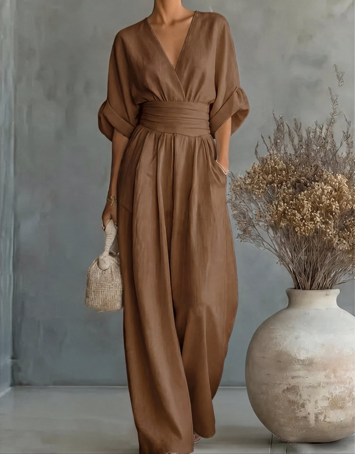 Élise – Elegant Wide-Leg Jumpsuit