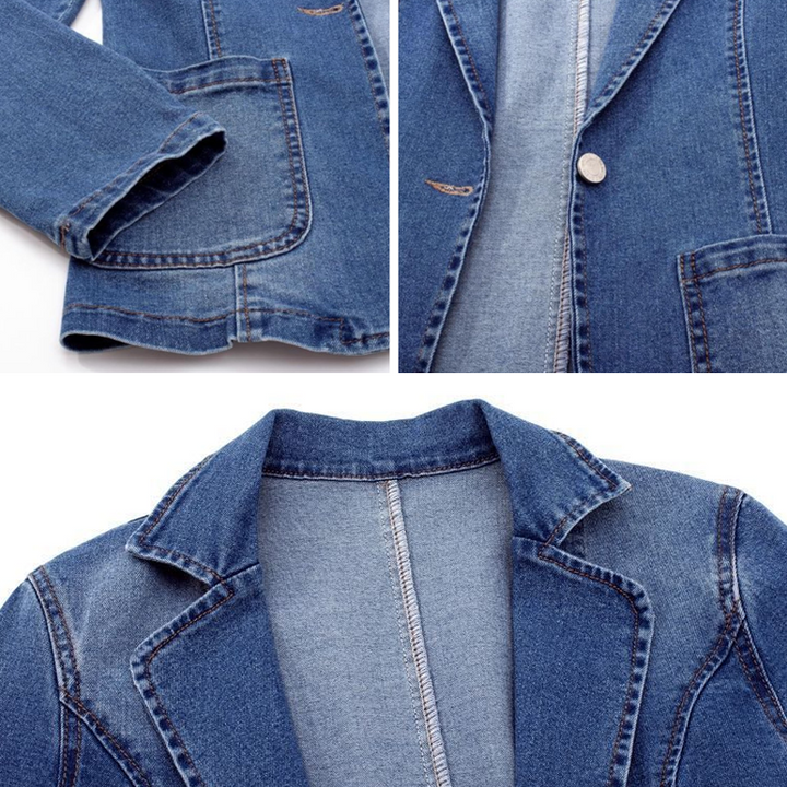 Serine™ | Elegant Denim Blazer