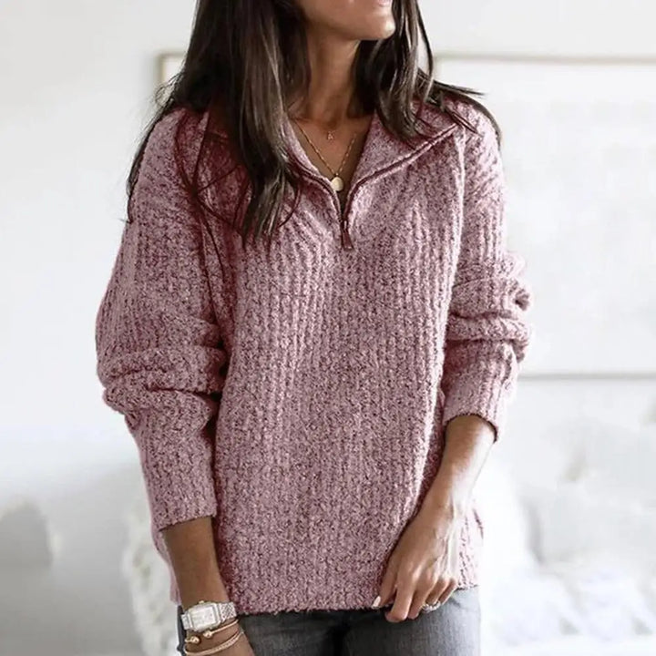 Syndra™ | Comfortable Half-Zip Sweater