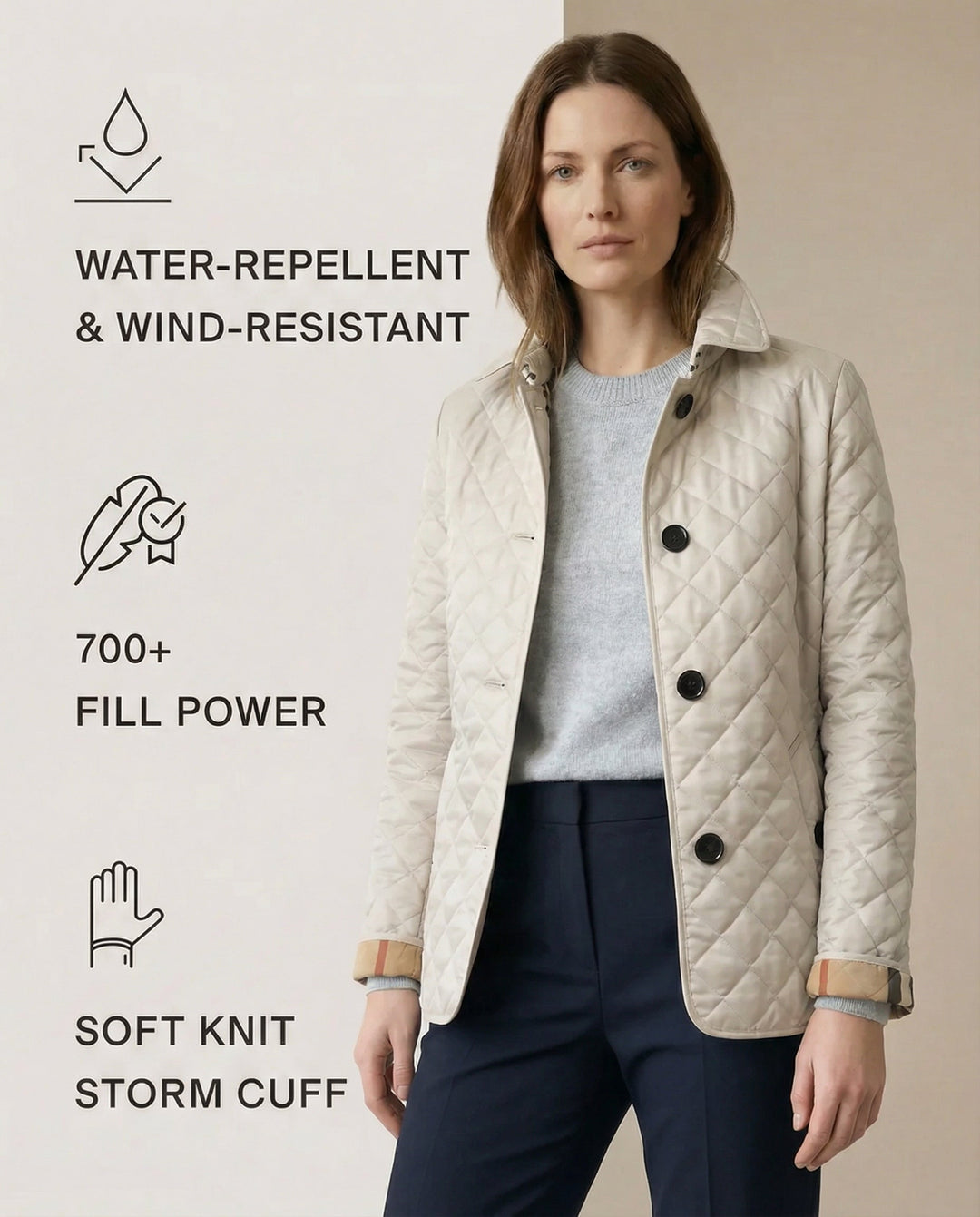 ELENA™ – Quilted Button-Up Jacket