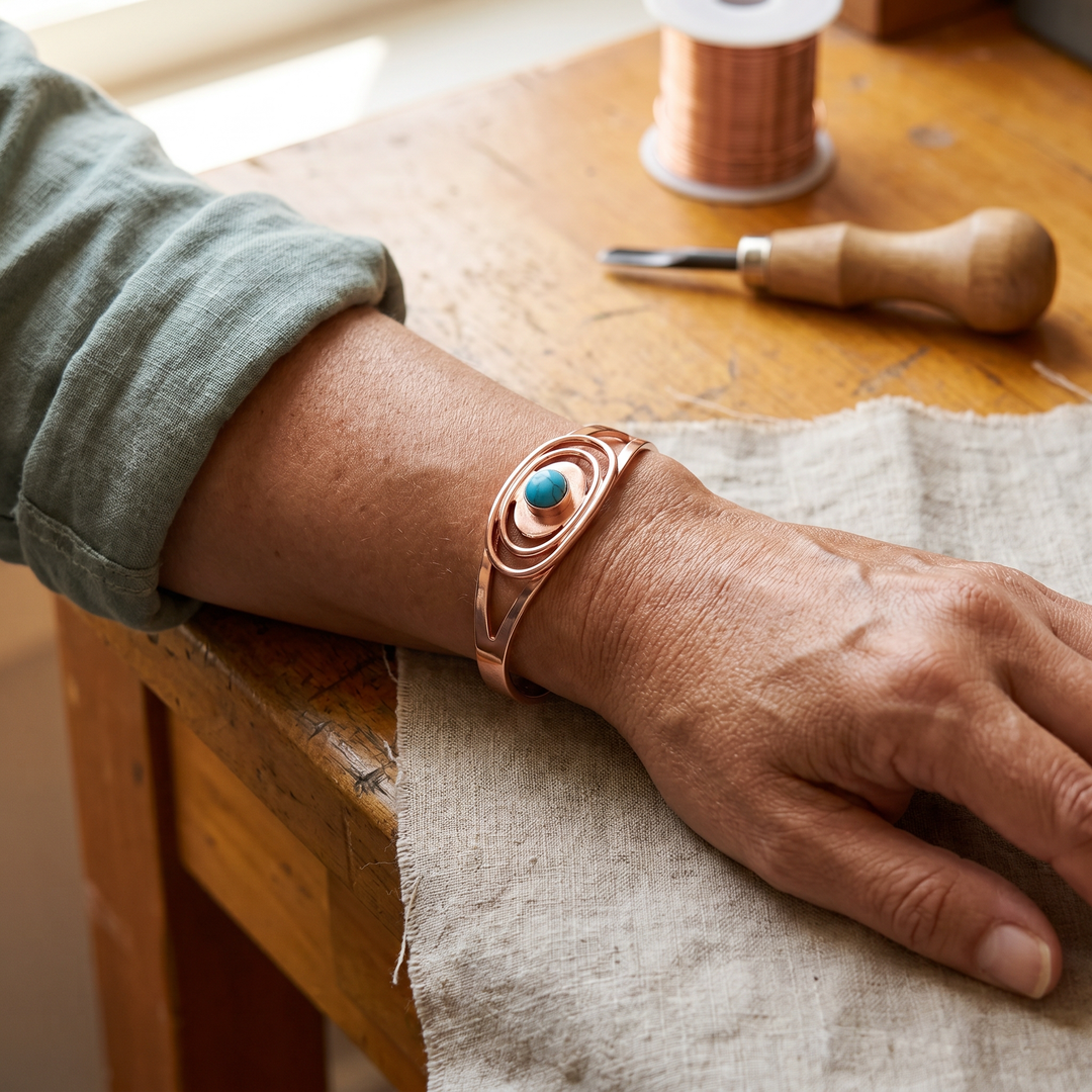 Olivia's Sedge Copper Bracelet