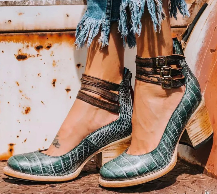 Milena™ | Elegant and Comfortable Leather Ankle Boots
