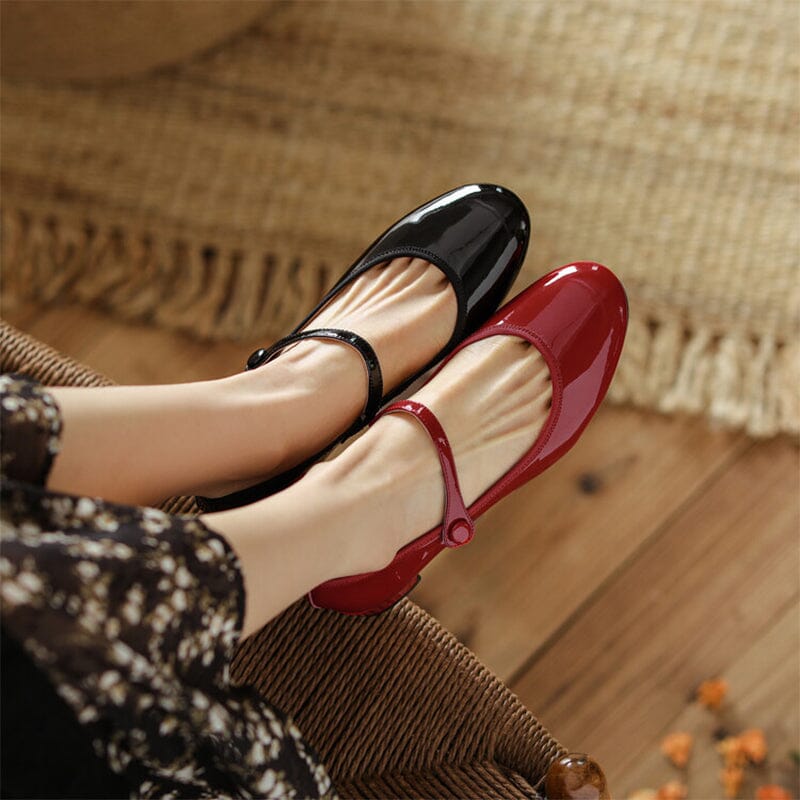 Livy™ | Elegant Leather Mary Janes