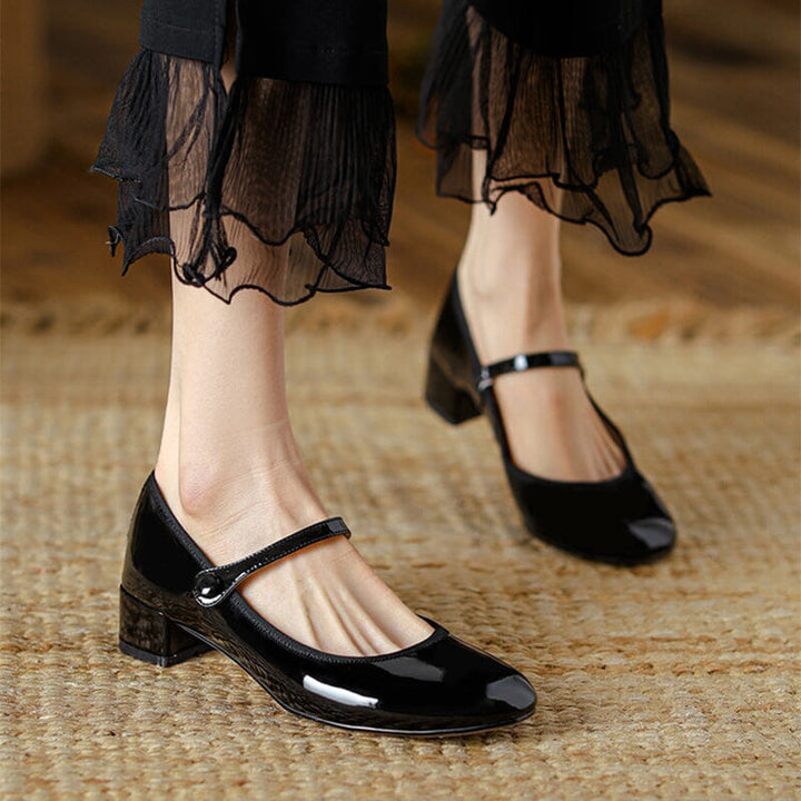 Livy™ | Elegant Leather Mary Janes