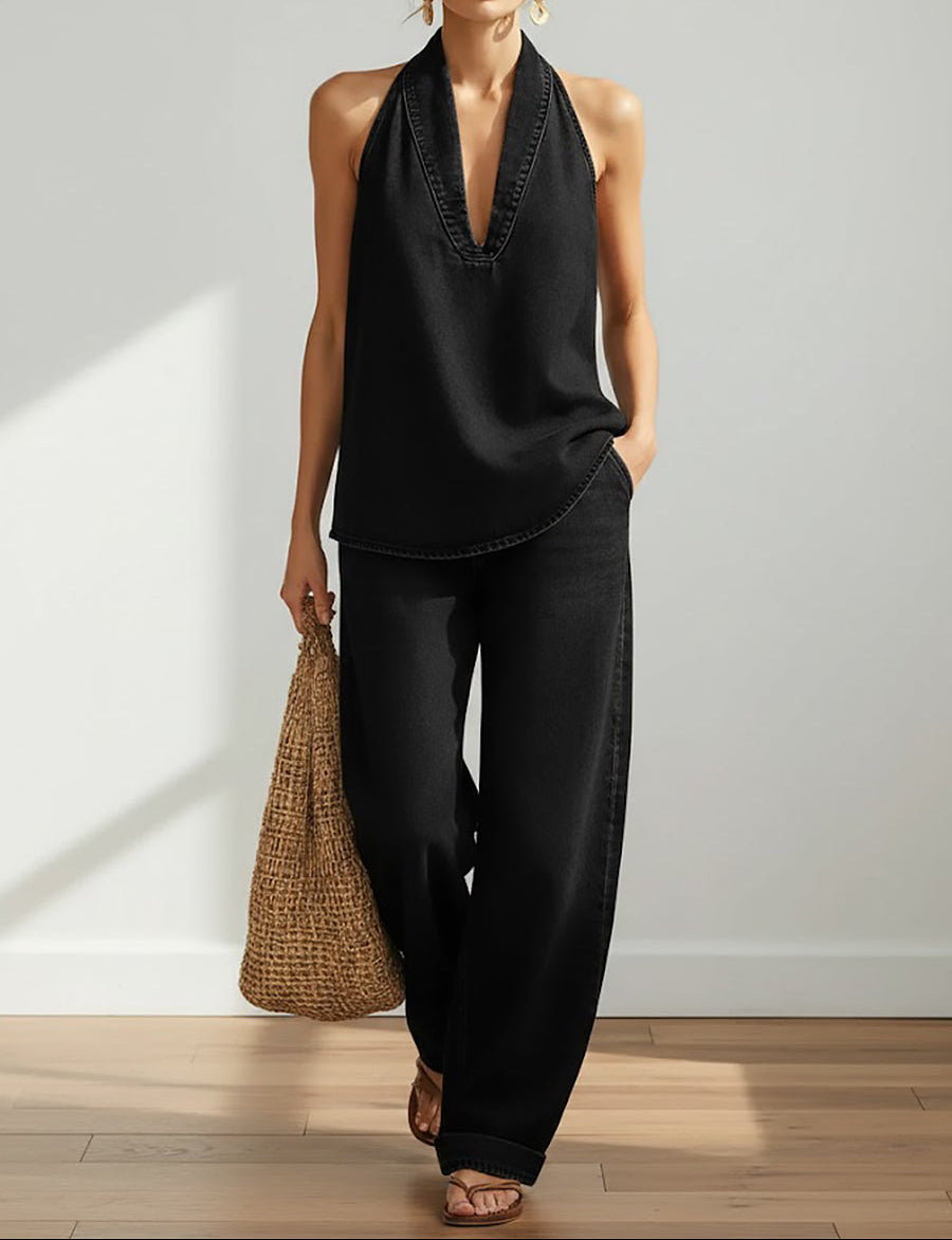 Ivy | Soft Washed Vintage Denim Twin Set