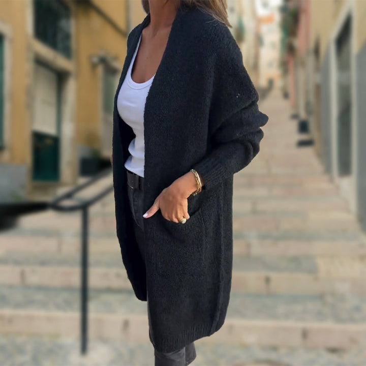 Indra™ | Elegant Long Knitted Cardigan