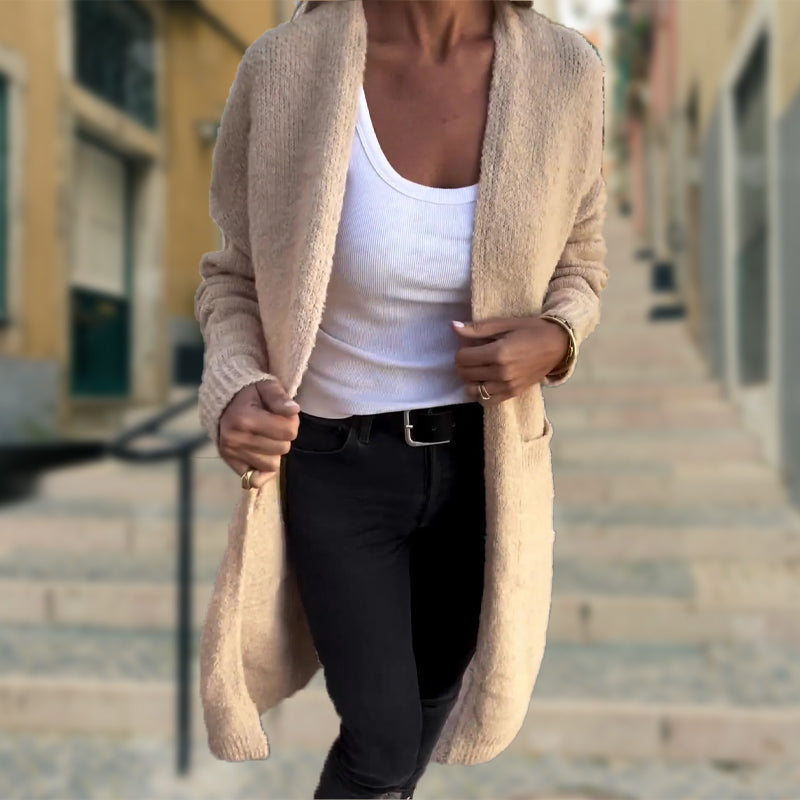 Indra™ | Elegant Long Knitted Cardigan