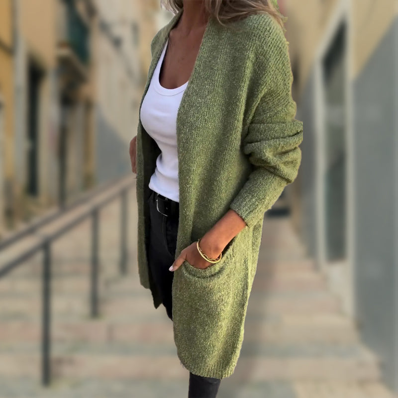 Indra™ | Elegant Long Knitted Cardigan