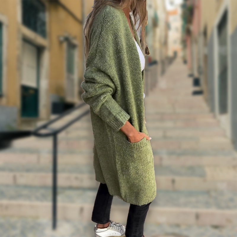 Indra™ | Elegant Long Knitted Cardigan