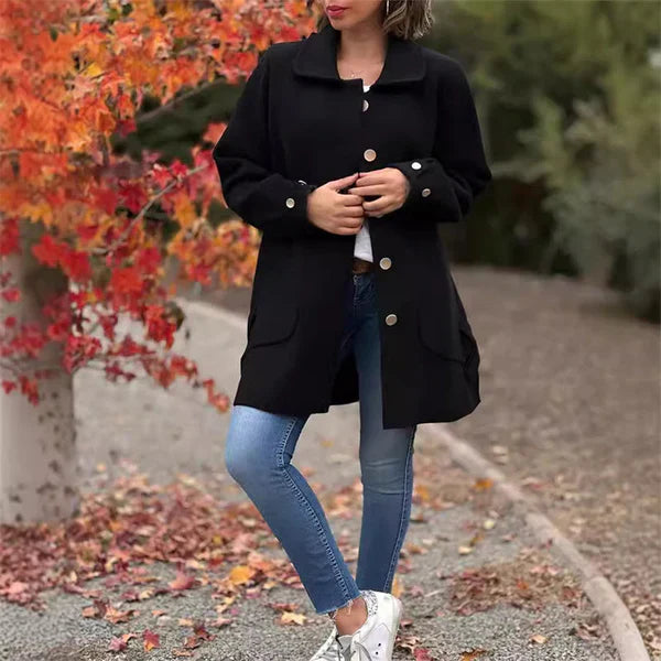Anivia™ | Soft Coat with Buttons