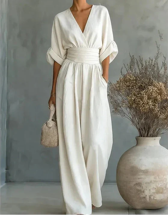 Élise – Elegant Wide-Leg Jumpsuit