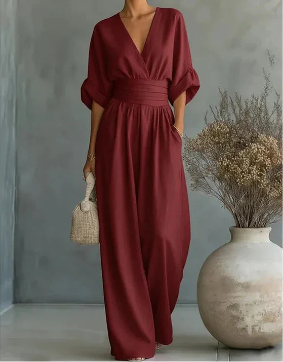 Élise – Elegant Wide-Leg Jumpsuit