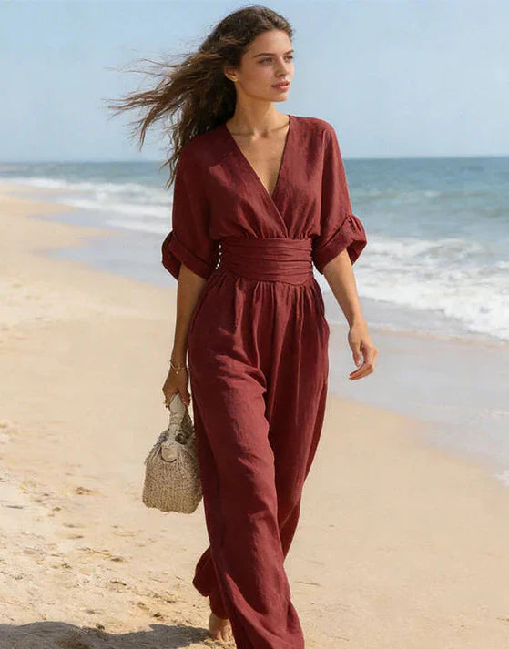 Élise – Elegant Wide-Leg Jumpsuit