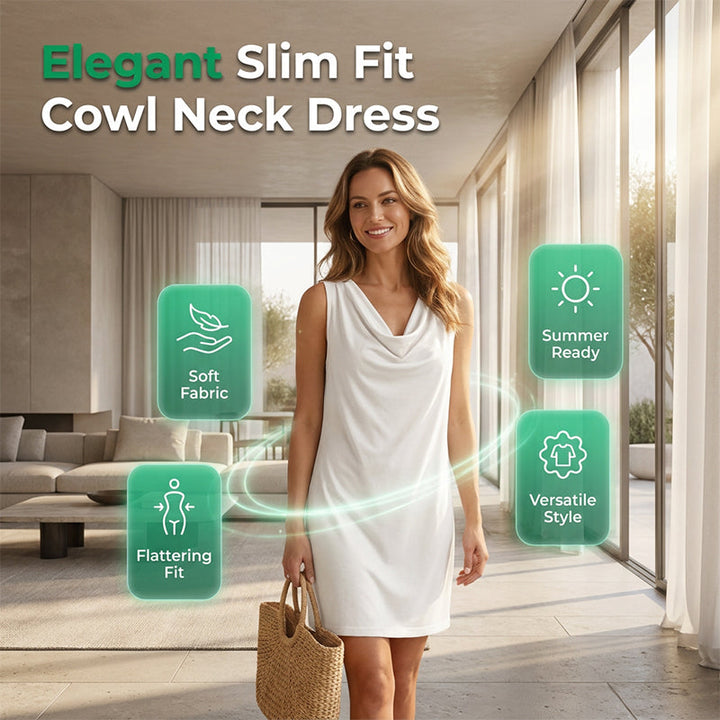 Isabella | Timeless Cowl Neck Dress