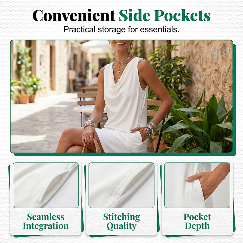 Isabella | Timeless Cowl Neck Dress